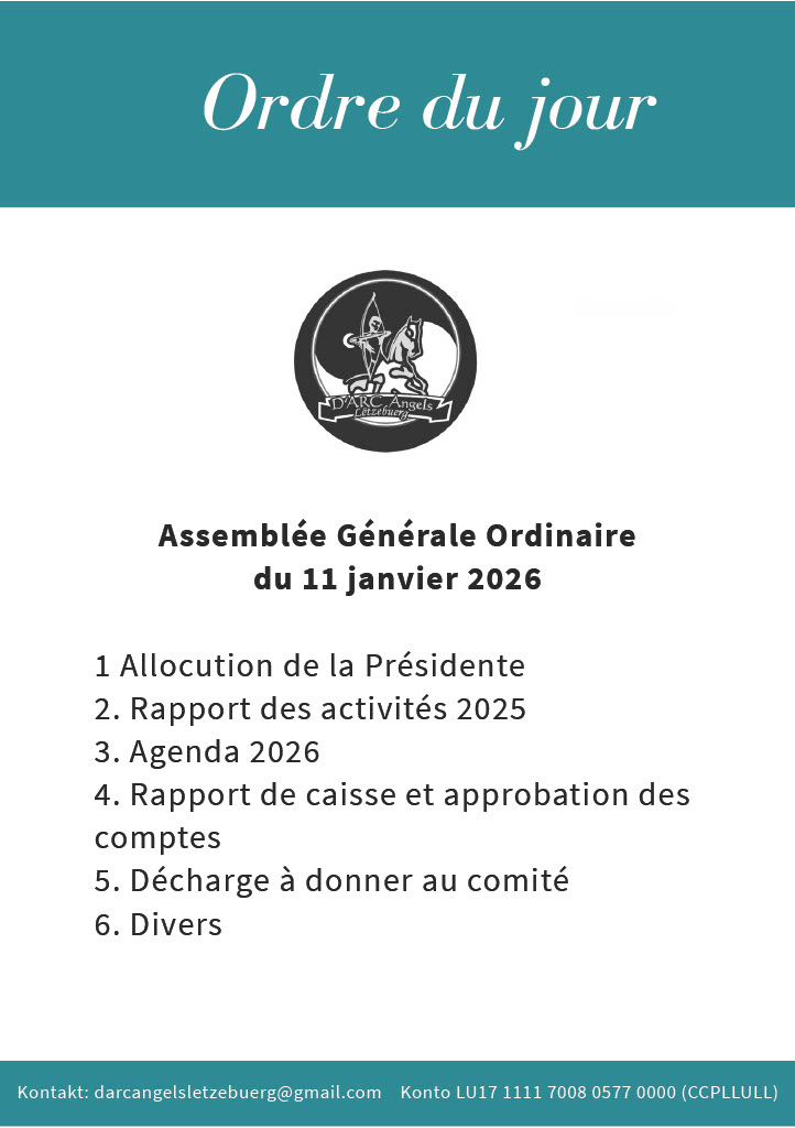 Ordre du jour 11 janvier 2026